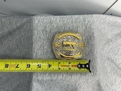 4H 4-H Trophy Belt Buckle For Swine, Pigs, Sows, Boar 3.5” X 3” Engraved