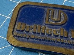Vtg COLLECTIBLE DRILTECH ROCKY MOUNTAIN MACHINERY CO. BELT BUCKLE