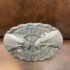Harley-Davidson Vintage Buckle 70s-80s Harley RainTree Bald Eagle head x 2