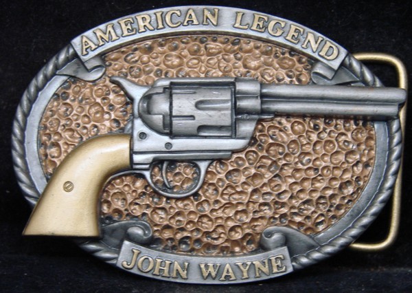 WB01184 *NOS* 2010 BRADFORD EXCHANGE **JOHN WAYNE – AMERICAN LEGEND** BUCKLE