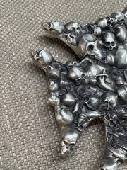 Skull & Cross Belt Buckle # 4640 Great American Products Texas Skulls