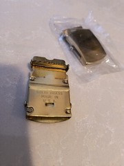 2 Solid Brass Military Web Belt Buckle 1.25&Prime; Made in USA. New in plastic Bag.