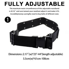 MEN Casual Military Tactical Army Adjustable Quick Release Belts Pants Waistband