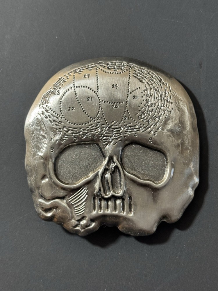 Vintage Black Label Society Skull Head Belt Buckle