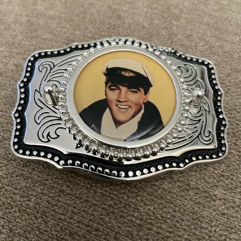 VINTAGE 1980’S ELVIS PRESLEY BELT BUCKLE MADE IN THE USA-BRAND NEW