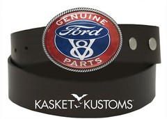 V8 Motor Belt Buckle – Vintage Car Sign Handmade Mens Gift – 721