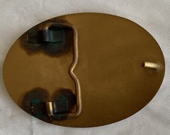 Case Excavator 1985 Rodeo Belt Buckle brass retro construction 1980&rsquo;s equipment