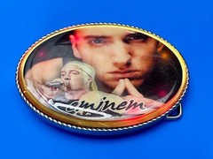 Eminem Slim Shady Led Multi Color Light Flashing Belt Buckle W/ Fresh Battery!