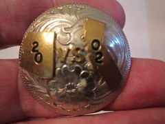 WAGE GERMAN SILVER 2002 SCARF BUCKLE – HAND MADE – BBA-4