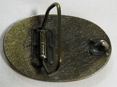 Fishing Vintage Belt Buckle 1992 Bass Anglers Sportsman Society USA Made