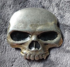 Lot Of 7 Belt Buckles The Who, Skull, Cadillac, Jamaica, Dice