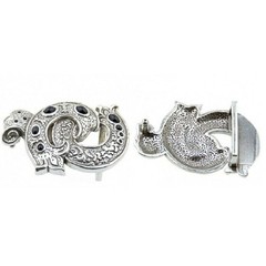 Emblem King Queen Silver Belt Buckle Interchangeable Buckle