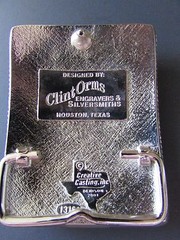 Clint Orms « Longhorn Steer » Buckaroo Ball Santa Fe 2001 Belt Buckle