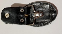 JACK DANIELS OLD NO. 7 TENNESSEE WHISKEY BELT BUCKLE VTG. 1989 ARROYO GRANDE