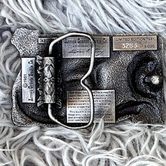 VTG Arroyo Grande Buckle Co Metal Commemorative Great Southwest Belt Buckle 2&Prime;