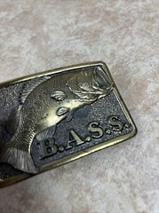 The Great American Buckle CO Bass Anglers Sportsman Society B.A.S.S. Vintage
