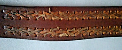 Raintree Grizzly Bear Buckle & Size 38 Leather Belt