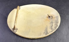 Vintage German Silver Western Belt Buckle Cowboy Roping Vj07