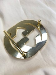 Double G 1.5` Belt Buckle Gold GG Logo 40 mm Replacement Buckle Designer Style