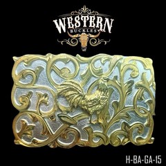 Mexican Rooster Chicken Charro Cowboy Belt Buckle Hebilla Vaquera Made In Mexico