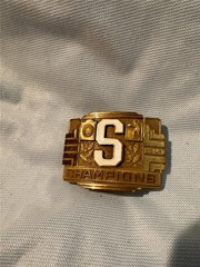Vintage Championship Belt Buckle Presented by L.R. Burr Rare?