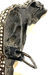RT Signed Skull Rhinestones Pirate Costume Party Buckle Men&rsquo;s Fashion