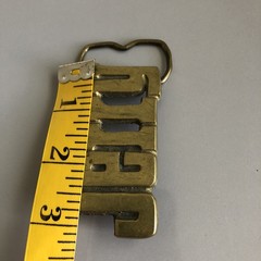 Vintage Aminco Solid Brass JERRY Name Belt Buckle Personalized Western Retro