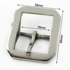 40mm Pure Brass Belt Buckles Men Pin Buckle Stainless Steel Belts
