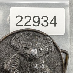 Vintage Koala Belt Buckle Australia Outback Oden