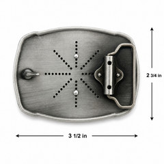 USA Flag Initial Belt Buckle Western Cowboy Patriotic Monogram Fits 1.5 Belt
