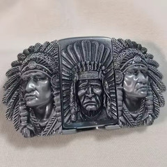 Men&rsquo;s Metal Belt Buckle Lighter – Refillable Novelty Outdoor Accessory