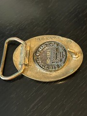 Vintage Collectible Small Washington 1889 Bronze Belt Buckle