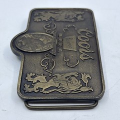 Vintage Coors Banquet Beer Adolph Coors Company Colorado Brass Belt Buckle