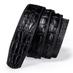 Barry.Wang Ratchet Belt Buckle Strap Replacement One Size, A-black Crocodile