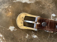 James Reid Sterling .925 14k Gold western belt buckle set (Mountain) ❇️