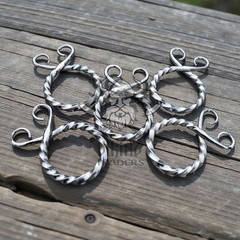 Medieval Silver Tone Belt Buckles Set of 5 Antique Style Costume Leather Crafts