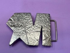 Mecca Vintage Clothing Line Textured Silver Color Belt Buckle