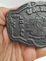 Vtg. Uniq Hit Line USA Local 1931 UMWA Is Here To Stay Belt Buckle.