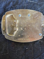 Vintage 1980’S Elvis Presley Belt Buckle Metal Filligree with Photo Made in USA