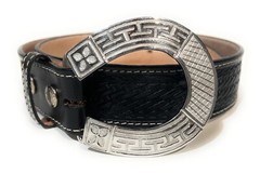 STAINLESS STEEL HORSE SHOE WESTERN BELT BUCKLE, HEBILLA CHARRA HERRADURA VAQUERA