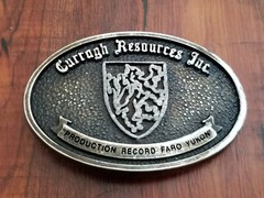 Curragh Resources Inc. Faro Yukon, Canada – Belt Buckle