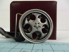 Pugs Gear Belt Buckle Spinners Wheels Rims Steel NWT