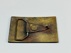 Vintage Lewis Buckles Chicago Mercedes Benz Cabriolet A Brass Belt Buckle