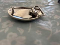 Black Onyx Stone Belt Buckle Western Silver Engraved Cowboy Rodeo Style
