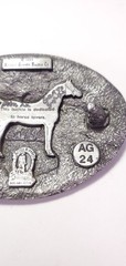 Vintage Cowboy Belt Buckle Arroyo Grande Buckles Co. AG 24 Horse Lovers 1989