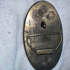 Vintage Brass Belt Buckle NRA MEMBER COMMEMORATIVE The Guns of John Wayne
