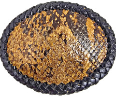 PYTHON Snake skin Belt Buckle SNAKE SKIN LARGE NEW Authentic Handmade western