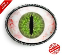 Monster Eyeball Belt Buckle – Halloween Taxidermy Cosplay Buckle – 56-E