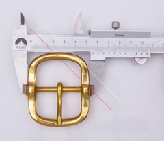 HEAVY DUTY SOLID BRASS LEATHERCRAFTS HARDWARE CENTER BAR BELT BUCKLE REPLACEMENT