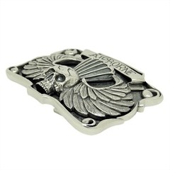 Airborne Sterling Silver 925 Skull Belt Buckle US Army Ranger Parachutist